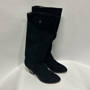 Tommy Hilfiger Black Heeled Boots